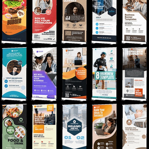 25 Roll Up Banner Canva Templates