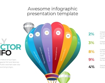 Infografik Power Point Präsentationsvorlage