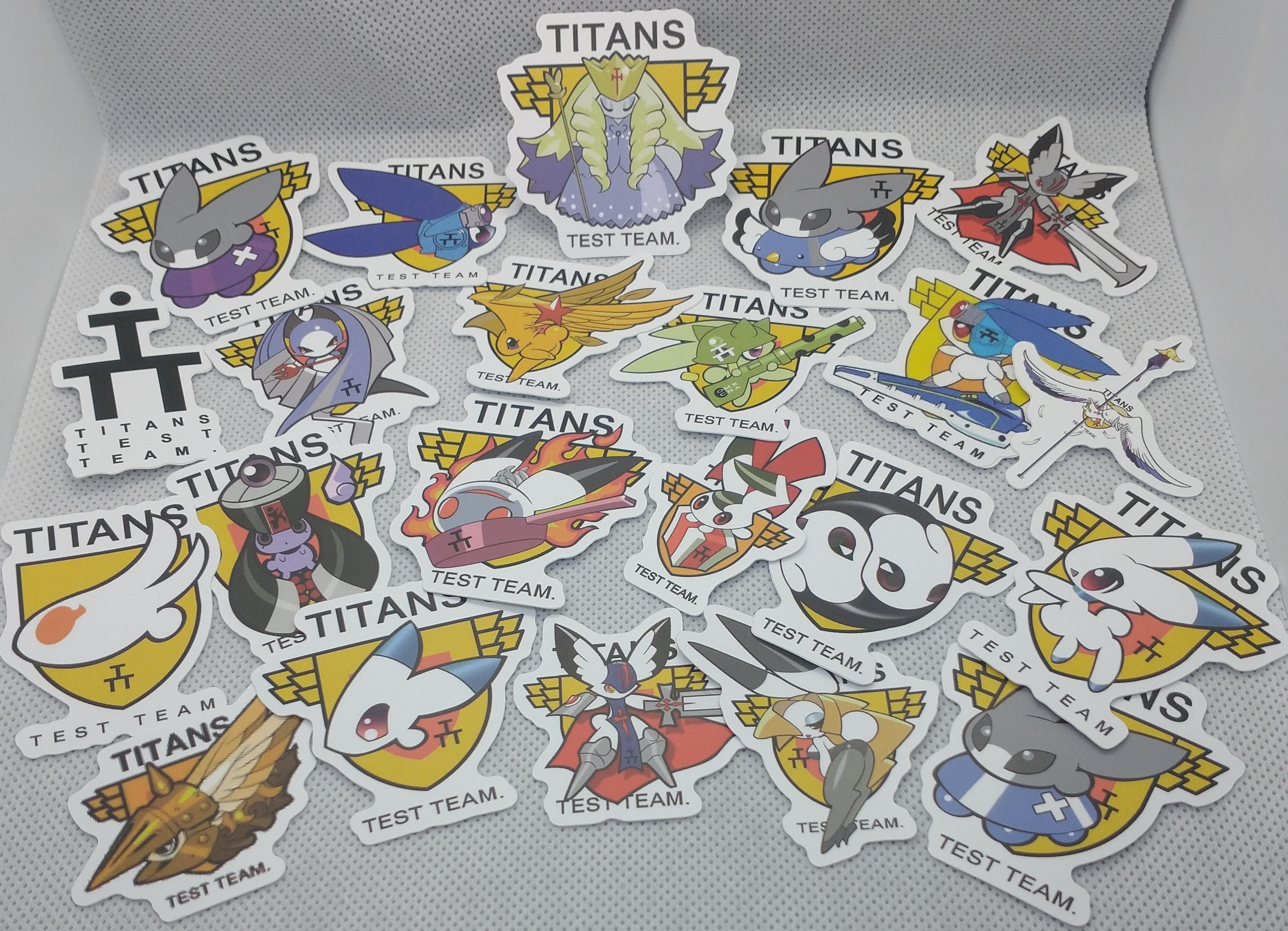 Titans Test Team Aoz logo stickers