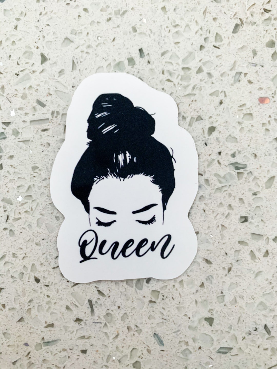 Queen Sticker| Circle Sticker, Laptop Sticker, Water Bottle Sticker ...