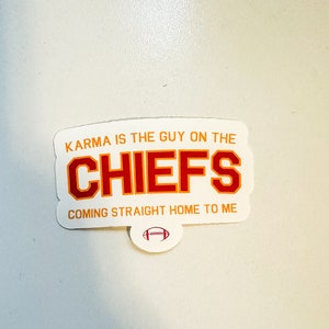 CLEARANCE // Travis Kelce Sticker, Kansas City Chiefs, Kansas City