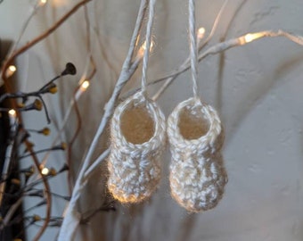 Handmade Booties Ornament Miscarriage Gift Keepsake