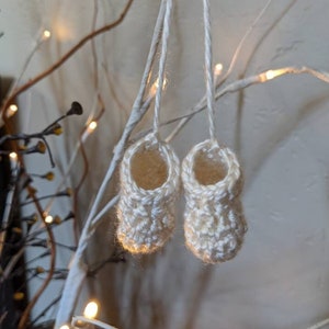 Handmade Booties Ornament Miscarriage Gift Keepsake image 1