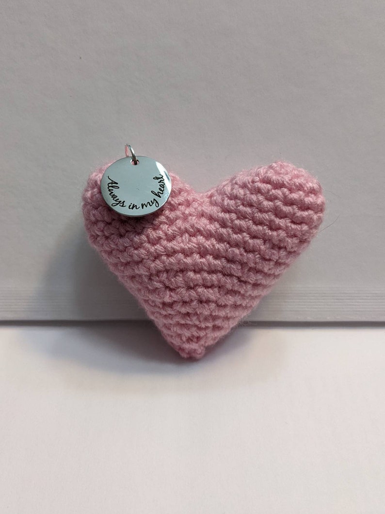 Handmade Always In My Heart Miscarriage Ornament Gift Keepsake Pink