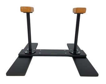 Handstand canes on a collapsible platform