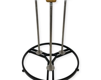 Handstand canes on ring platform with block rotation for hand balancer, circus props