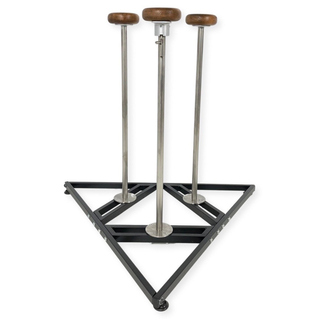 Handstand Canes on Collapsible Triangular Platform for Hand Stand