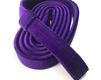 Aerial loops strap in purple velvet. Circus loops for aerial gymnastics