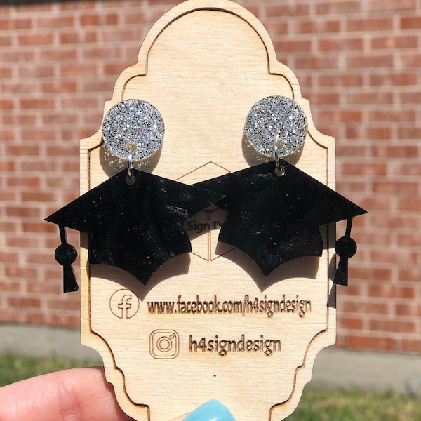Graduation Earrings Etsy