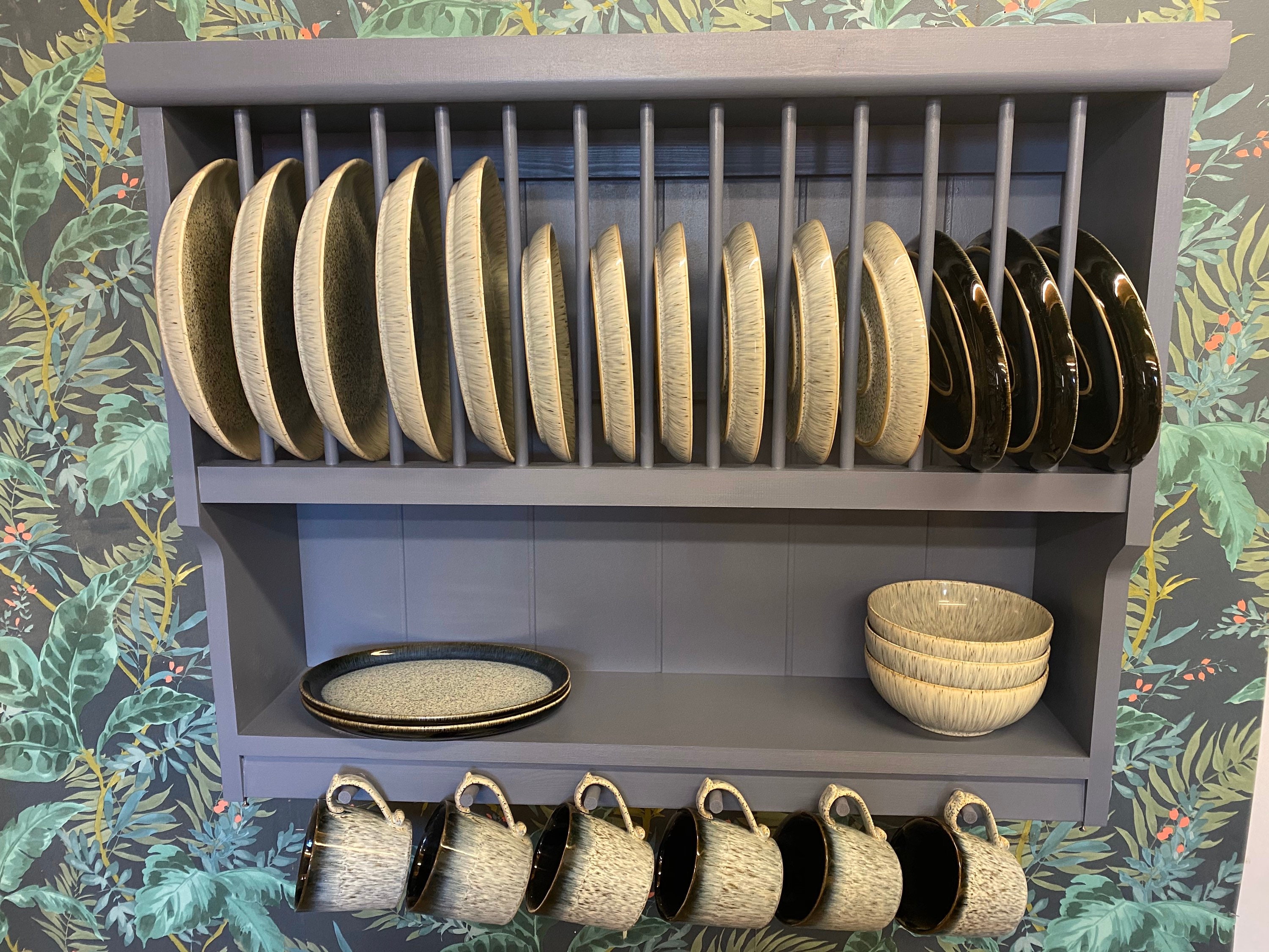 The William handmade plate rack storage available in your chosen f&b colour