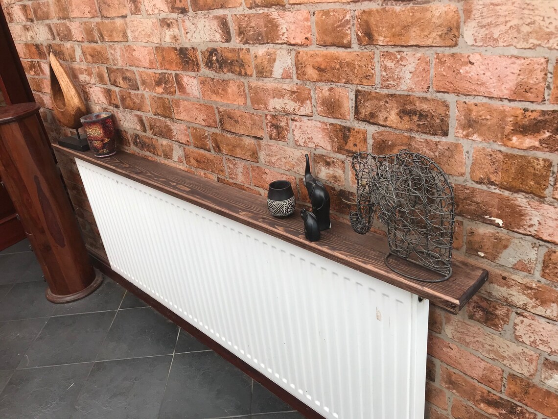 Handcrafted Solid Pine Radiator Shelf With Brackets Etsy UK