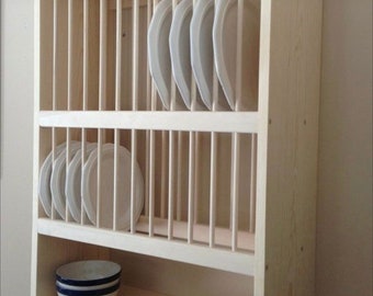 The Riddings double handmade plate rack storage