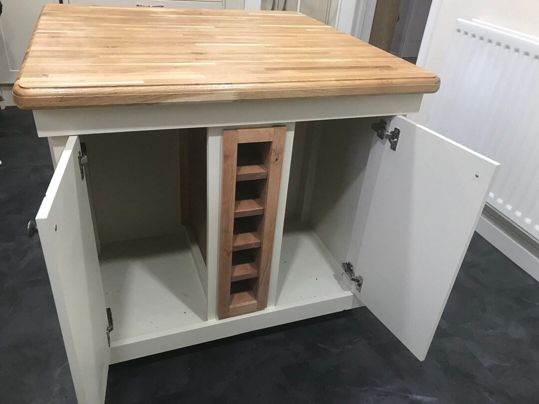 The Winchester Bespoke Custom Made to Order Kitchen Island With Oak Top ...