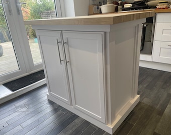 The Campbell bespoke custom made to order kitchen island  - available in any colour