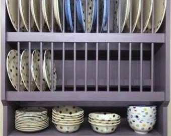 The  Stafford kitchen pine handmade plate rack