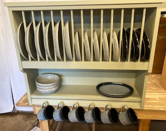 The Wexford handmade plate rack storage