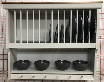 The Harrington handmade plate rack storage