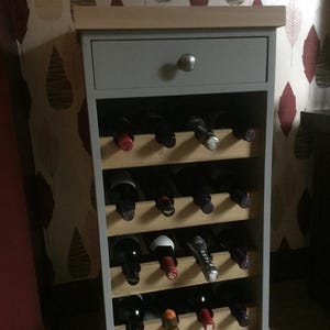 Wine Rack Unit - Finished in your choice of colours from the Farrow & Ball paint range