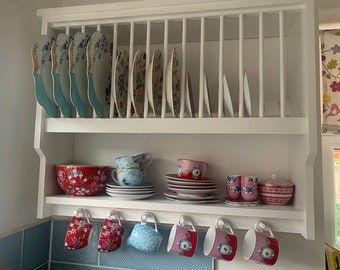 The Lucy handmade kitchen plate rack storage