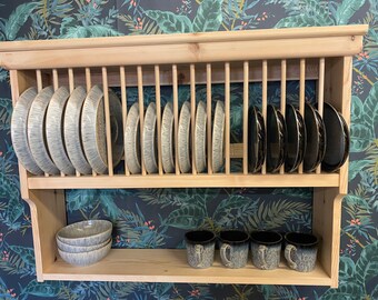 The Cheviot handmade plate rack storage