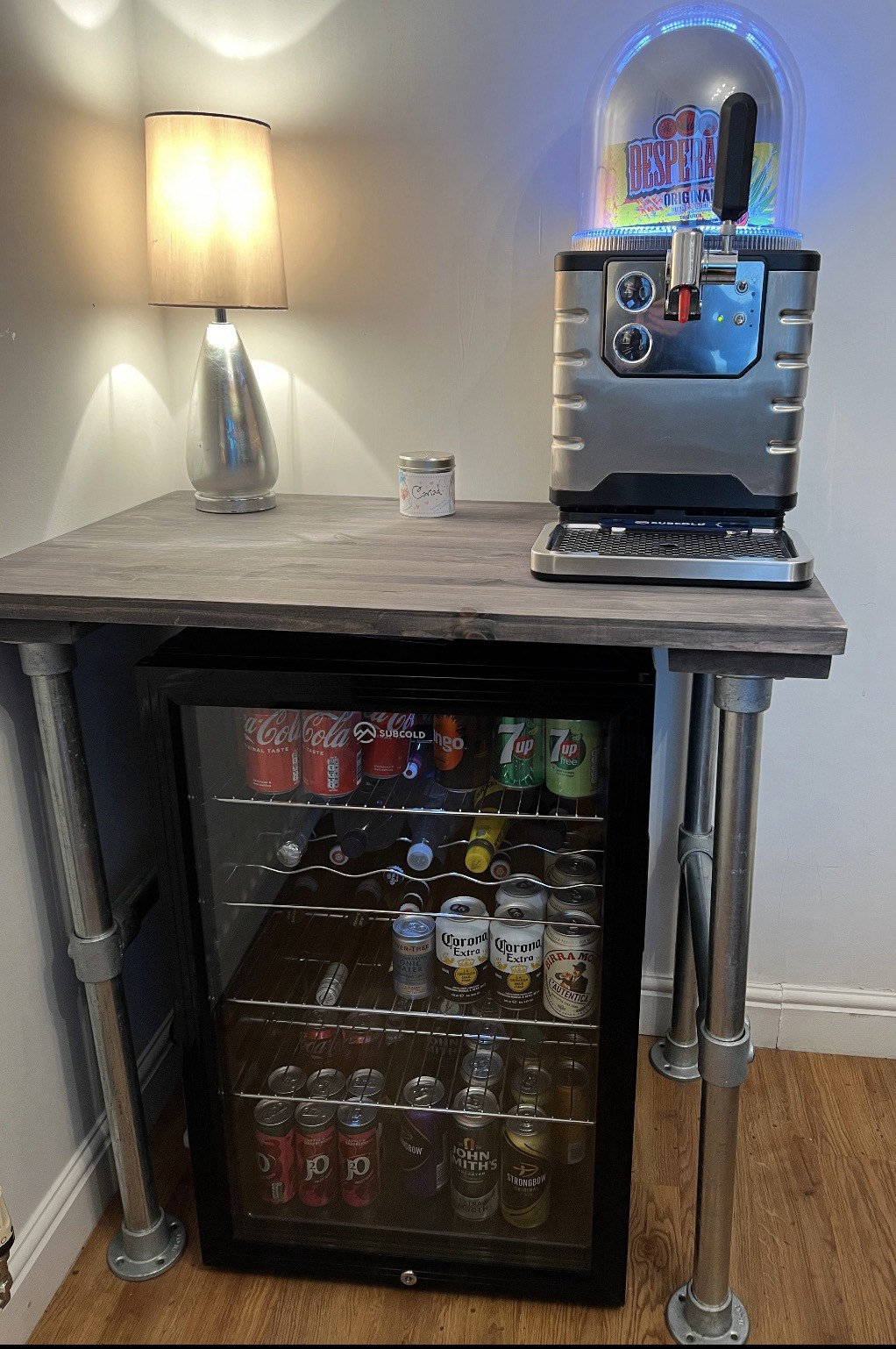 Side table mini fridge deals