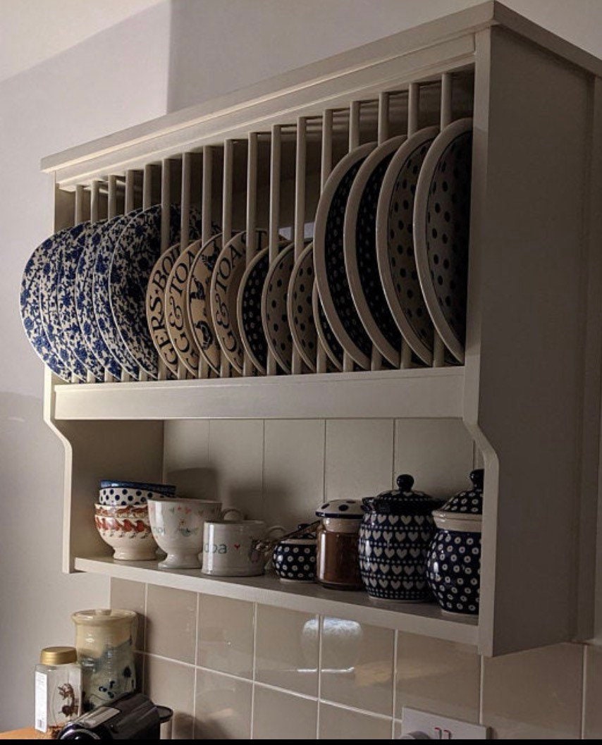 The William handmade plate rack storage available in your chosen f&b colour