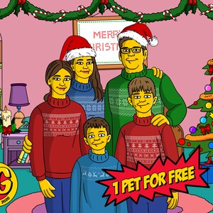 Die SIMPSONS, die für die Familie gezeichnet sind, die SIMPSONS als Geschenk für den Ehemann, die SIMPSONS als Geschenk für den Papa, die SIMPSONS als Geschenk