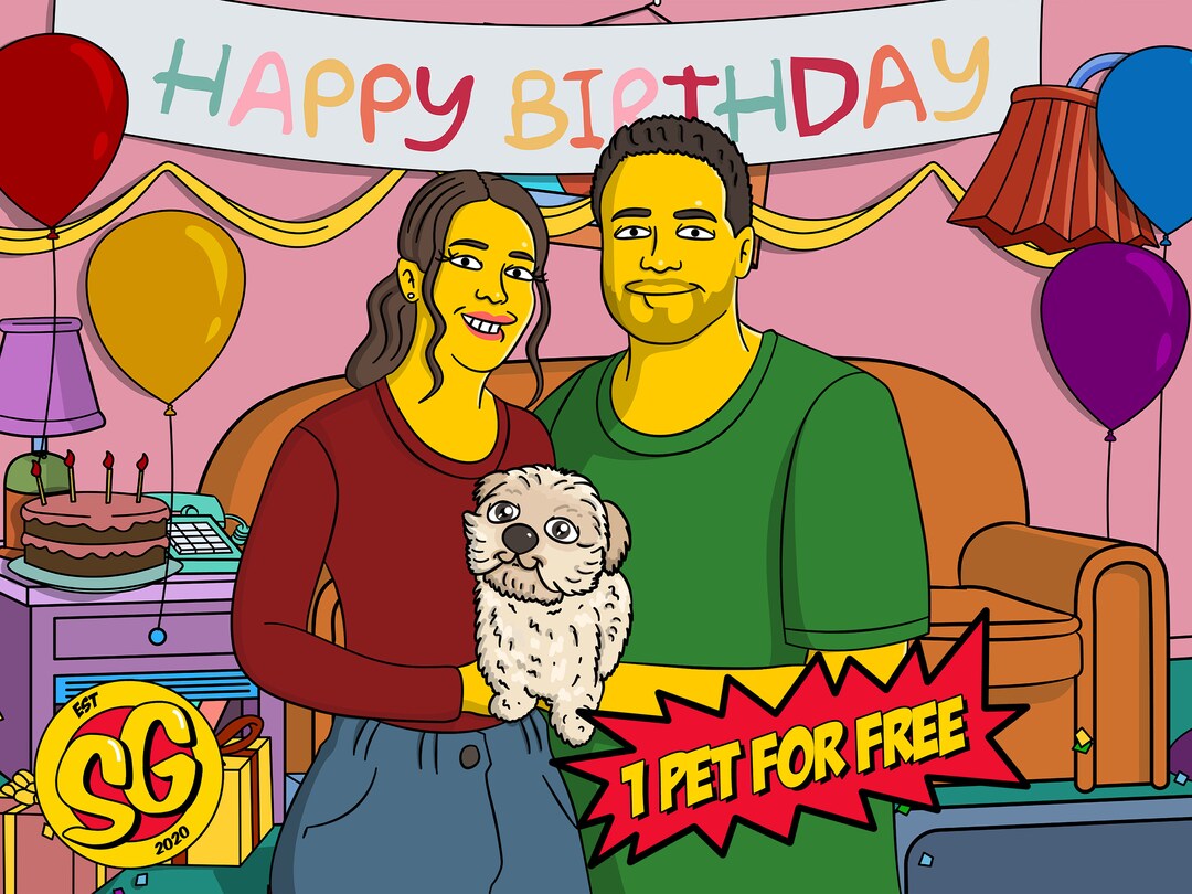 Gift for Lovely Husband Funny Portrait Gift for a Friend Etsy