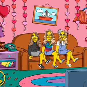 Original Christmas gift, Cheap and funny gift, Turn my husband into a Simpsons character, Birthday present for husband, Family funny gift