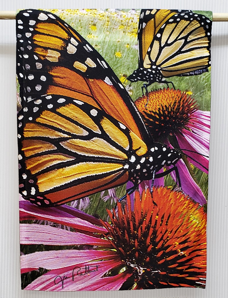 Monarchs on the Glade Butterfly Garden Flag Monarch Etsy