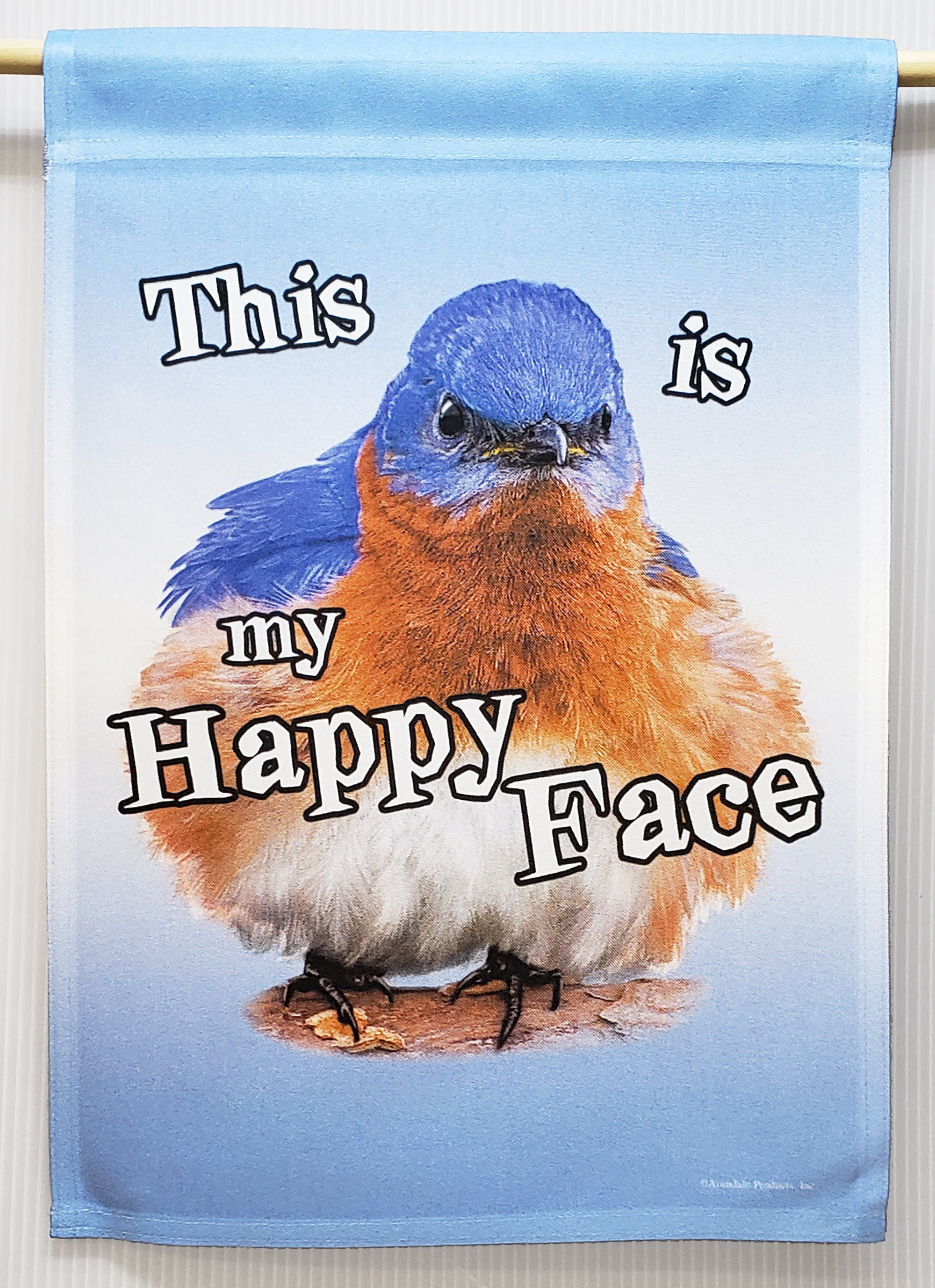 Grumpy Bluebird Garden Flag | Sarcastic Humor Outdoor Decor - Etsy