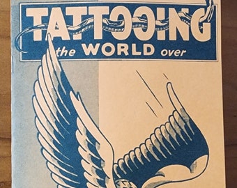 Tattooing The World Over Second Edition Milton Zeis Tattoo Book, Booklet 38 Pages, Black And White