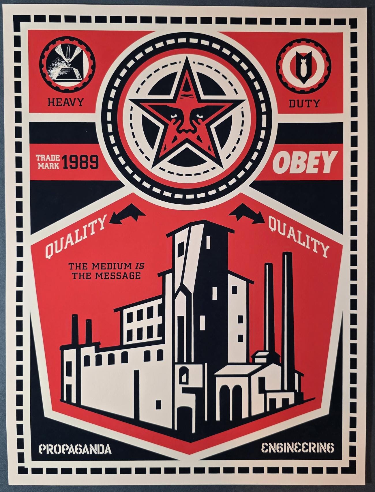 Shepard Fairey OBEY GIANT Factory Propaganda Engineering PRINT