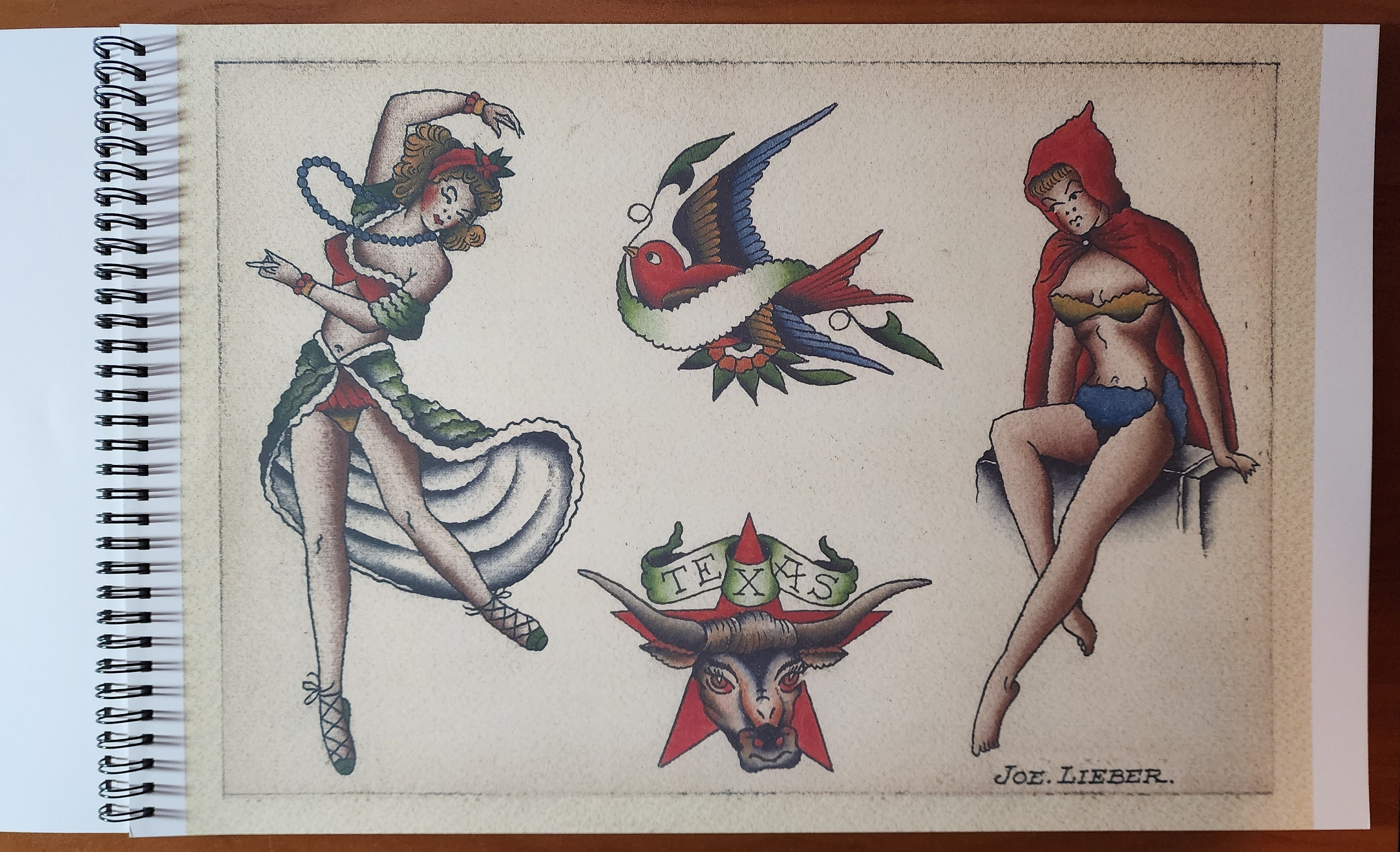 Brooklyn Joe Lieber Traditional Vintage Style Tattoo Flash