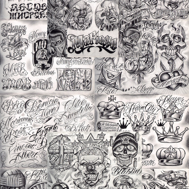 Chicano Lettering - Etsy