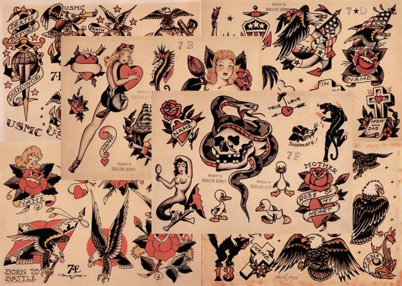 sailor jerry tattoo flash volume 1