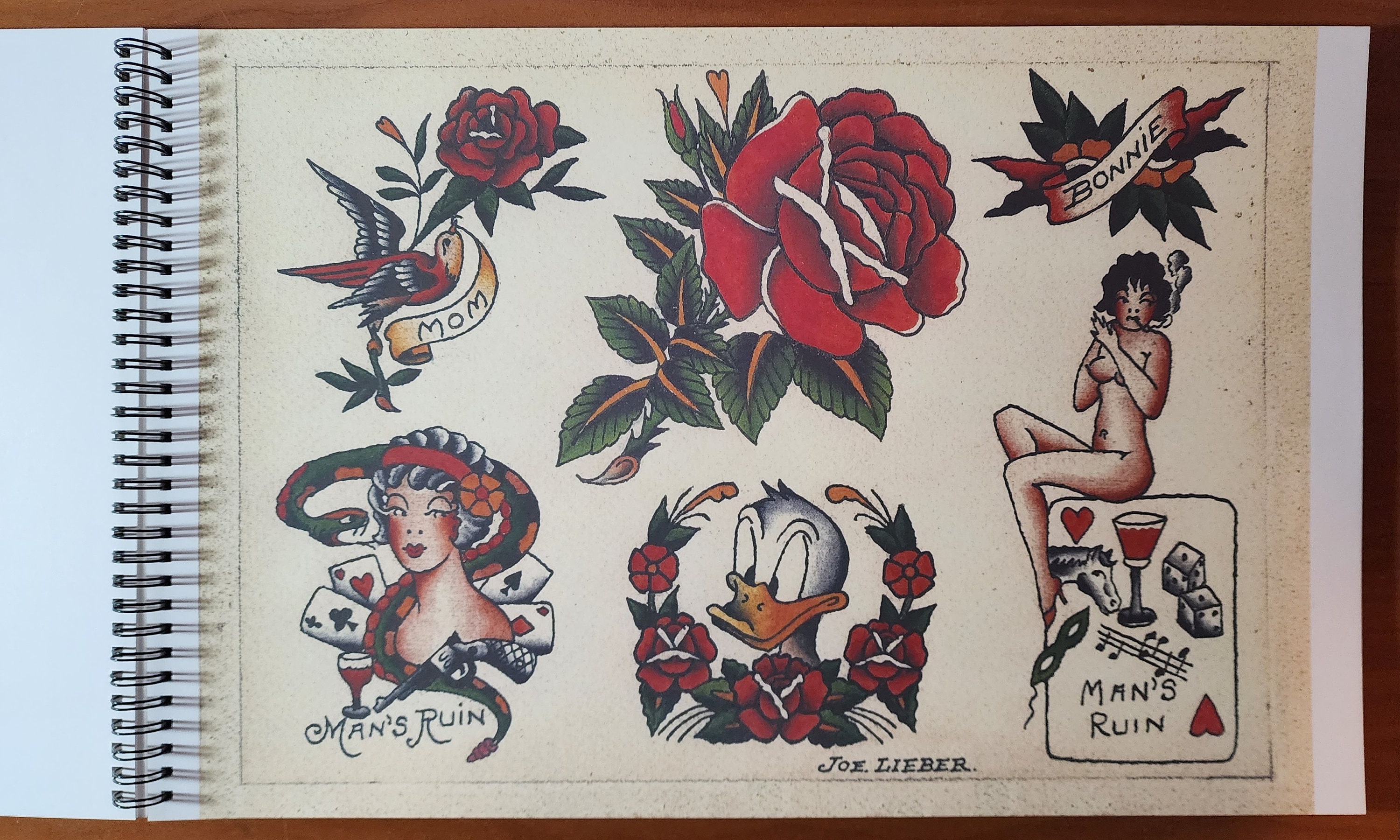Brooklyn Joe Lieber Traditional Vintage Style Tattoo Flash