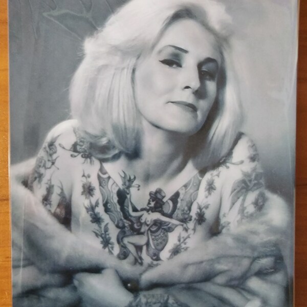 Bernard Kobel Traditional Tattoo Photo Vintage Tattooed Woman Cindy Ray 8X10 B&W Bev Nicholas Australia 2