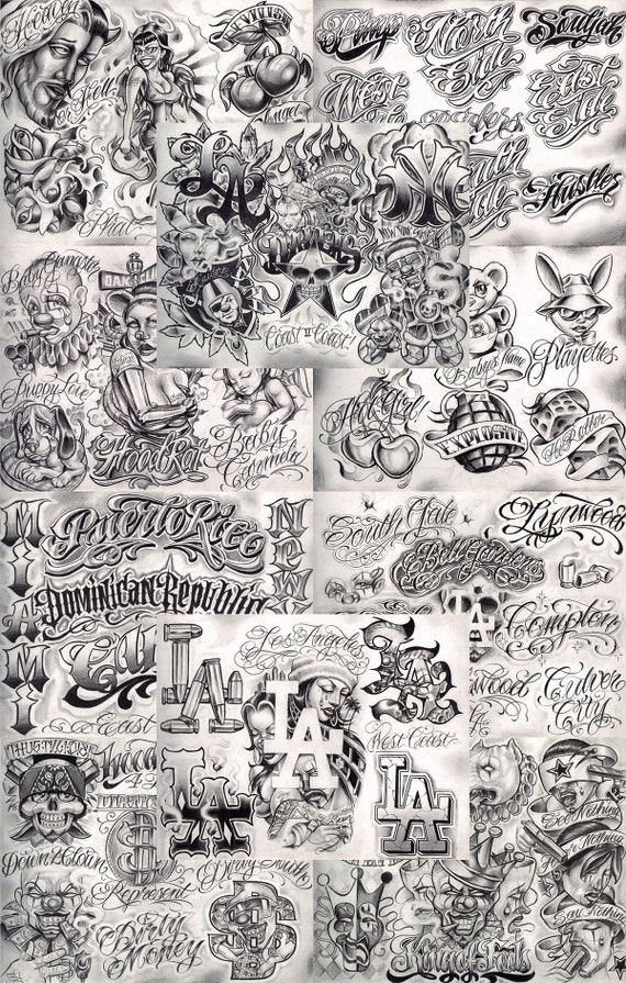 gangsta drawings tattoos