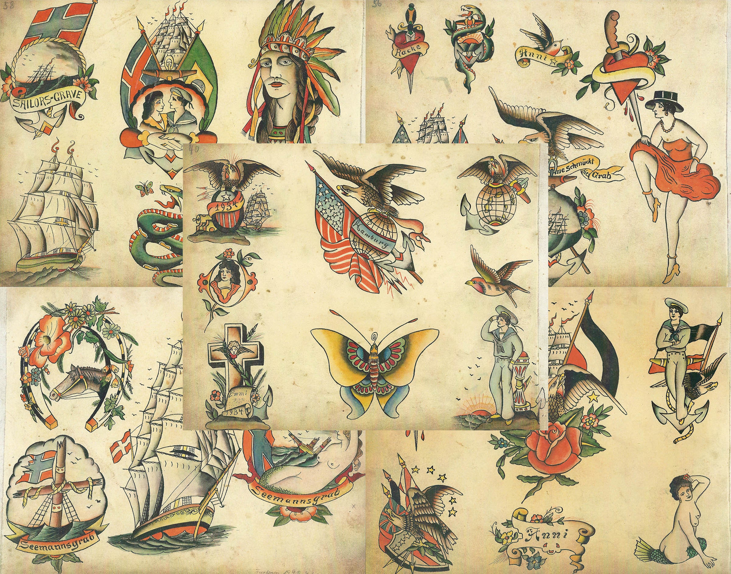 Christian Warlich Traditional, Vintage, Old School Style Tattoo