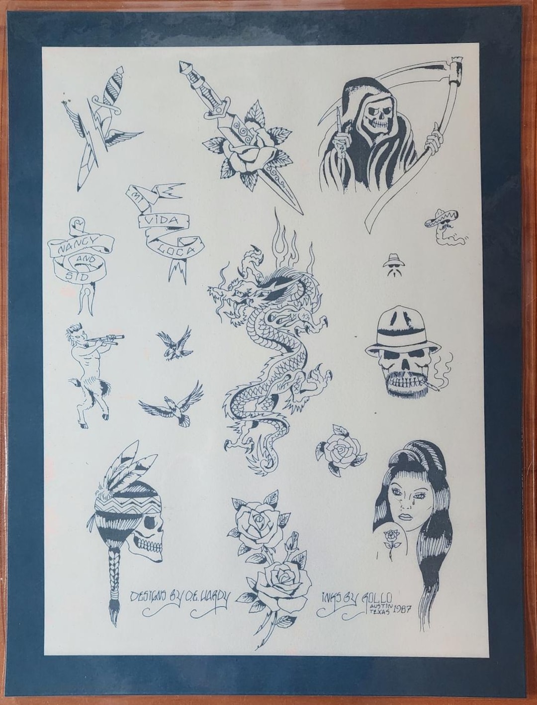 Mike Rollo Malone, Ed Hardy Traditional Vintage Tattoo Flash