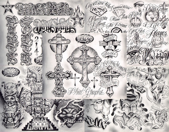 gangster tattoo flash