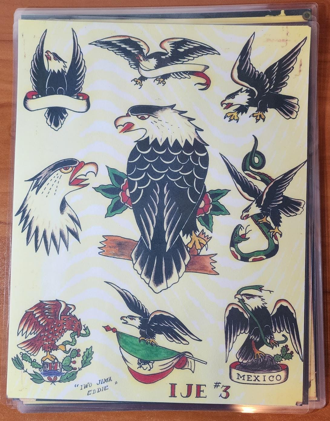 18 Sheets Iwo Jima Eddie Lynch Traditional, Vintage, Classic, Old School  Sailor Tattoo Flash Art, San Diego, CA - Etsy, image size:1090x1389