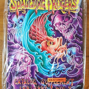 1991-92 Spaulding & Rogers Rare, Original Tattoo Supply&#39;s Catalog Ted Naydan NOS