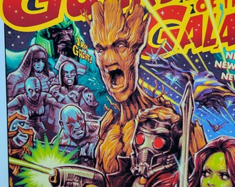 ロッキンジェリービーン ガーディアンズオブギャラクシー 限定ポスター RJB/アート】Guardians of the Galaxy ガーディアン・オブ