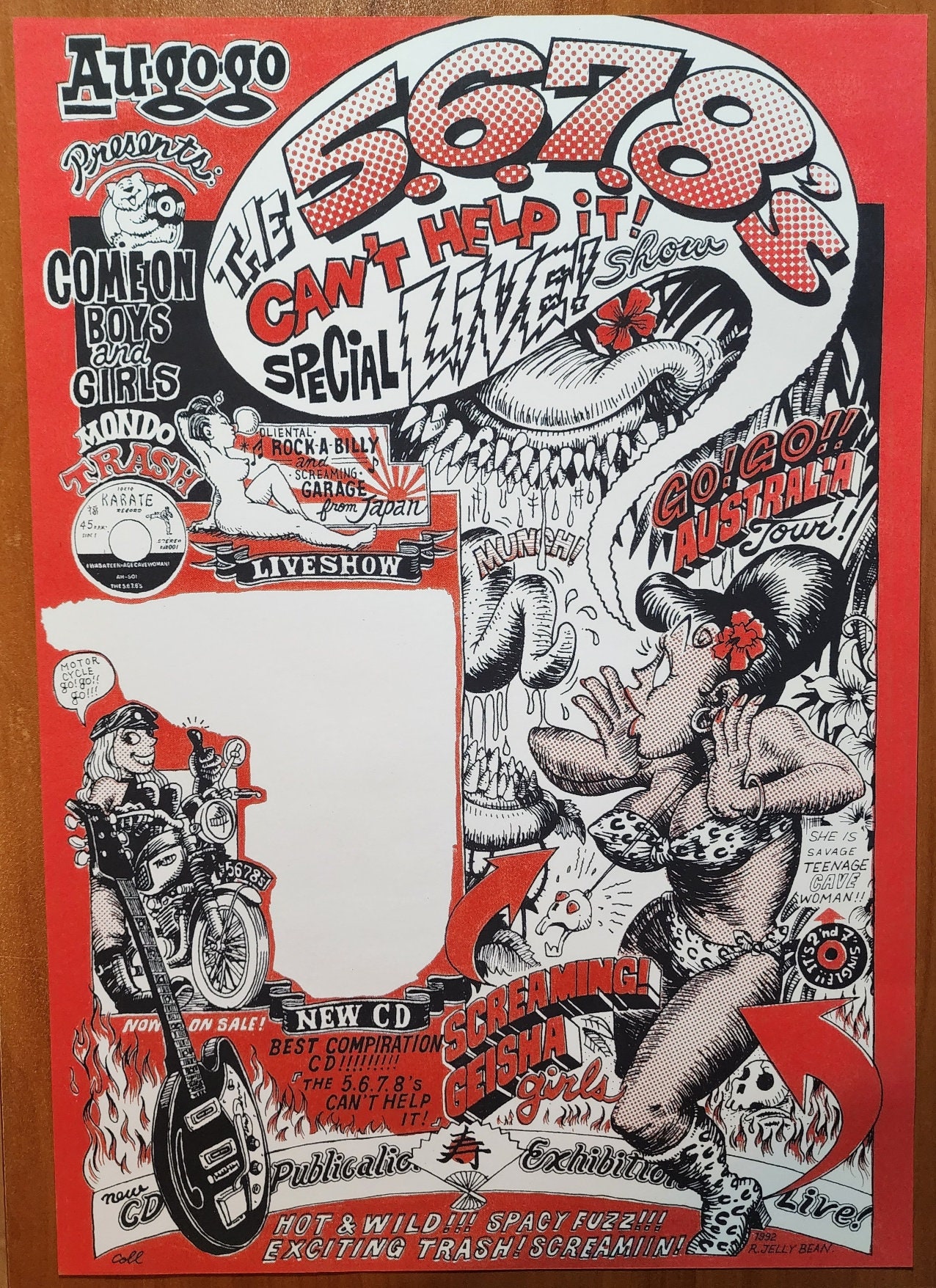 Rockin Jelly Bean THE 5.6.7.8's Can't Help It Live Show Go Go Tour