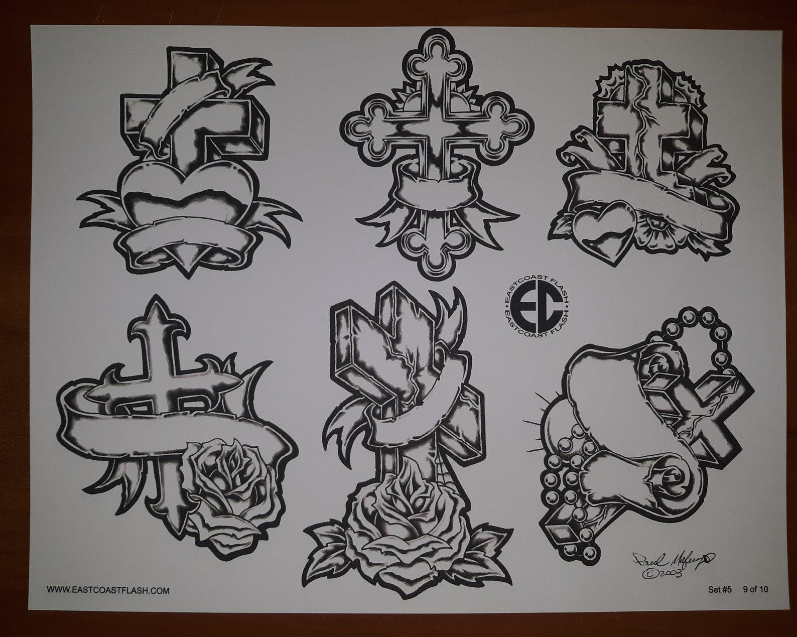 Black and Gray Religious Tattoo Flash 10 Sheets W/ Lines Etsy