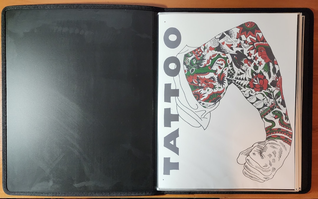 Rare Milton Zeis Tattoo Flash Collection in Portfolio Book, 48