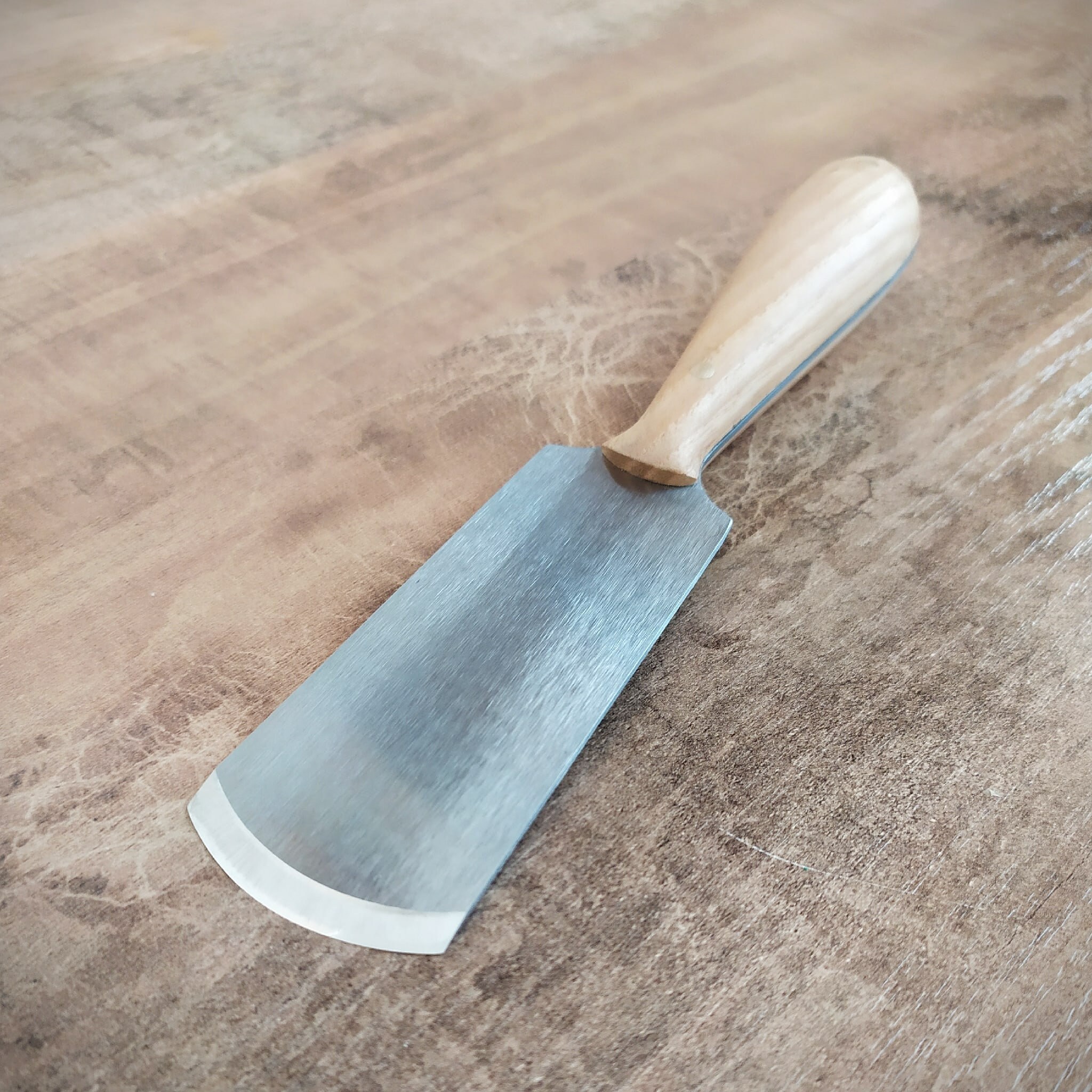 Skiving/paring leather knife rounded blade Etsy