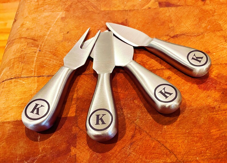 Personalized Cheese Knife Set Etsy